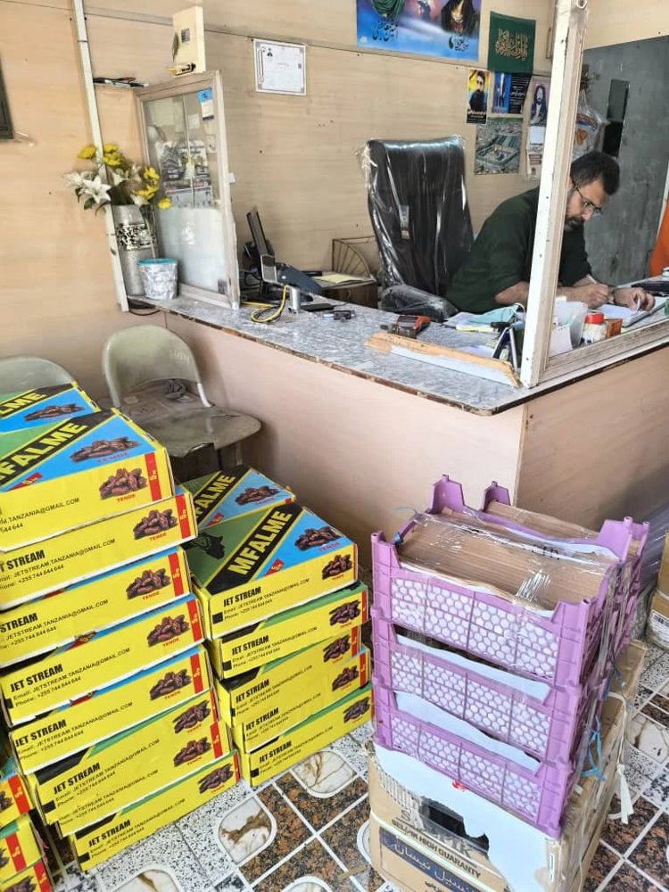 خرمای بریم لوکس آلوچه و آدامسی شادگان جعبه ای 5 کیلوگرم